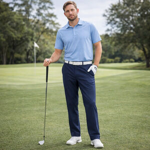 FootJoy Performance Golf Pants Mens 34x29 Blue Flat Front Stretch